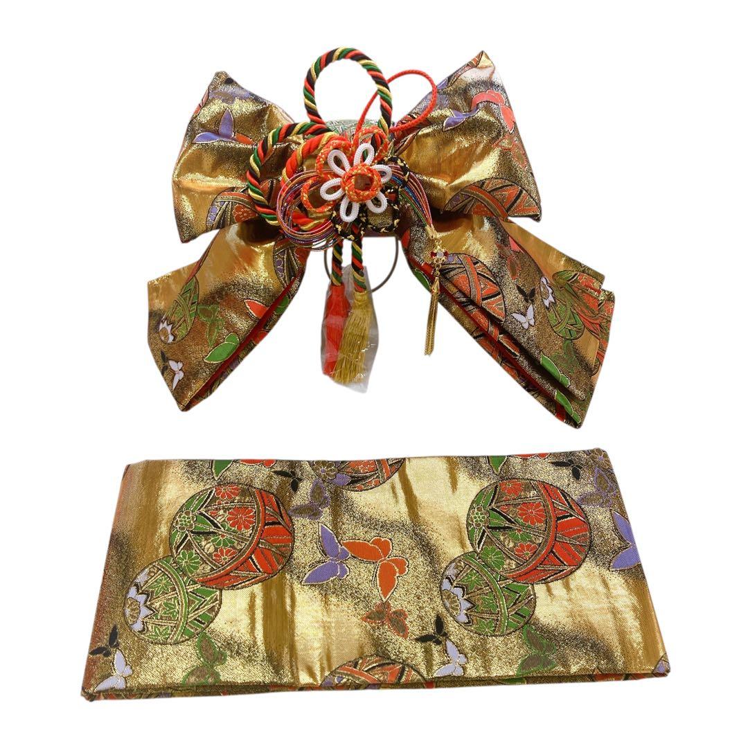 ◎mh-0043　【美品】七五三　作り帯・小物8点セット　女の子　8-28