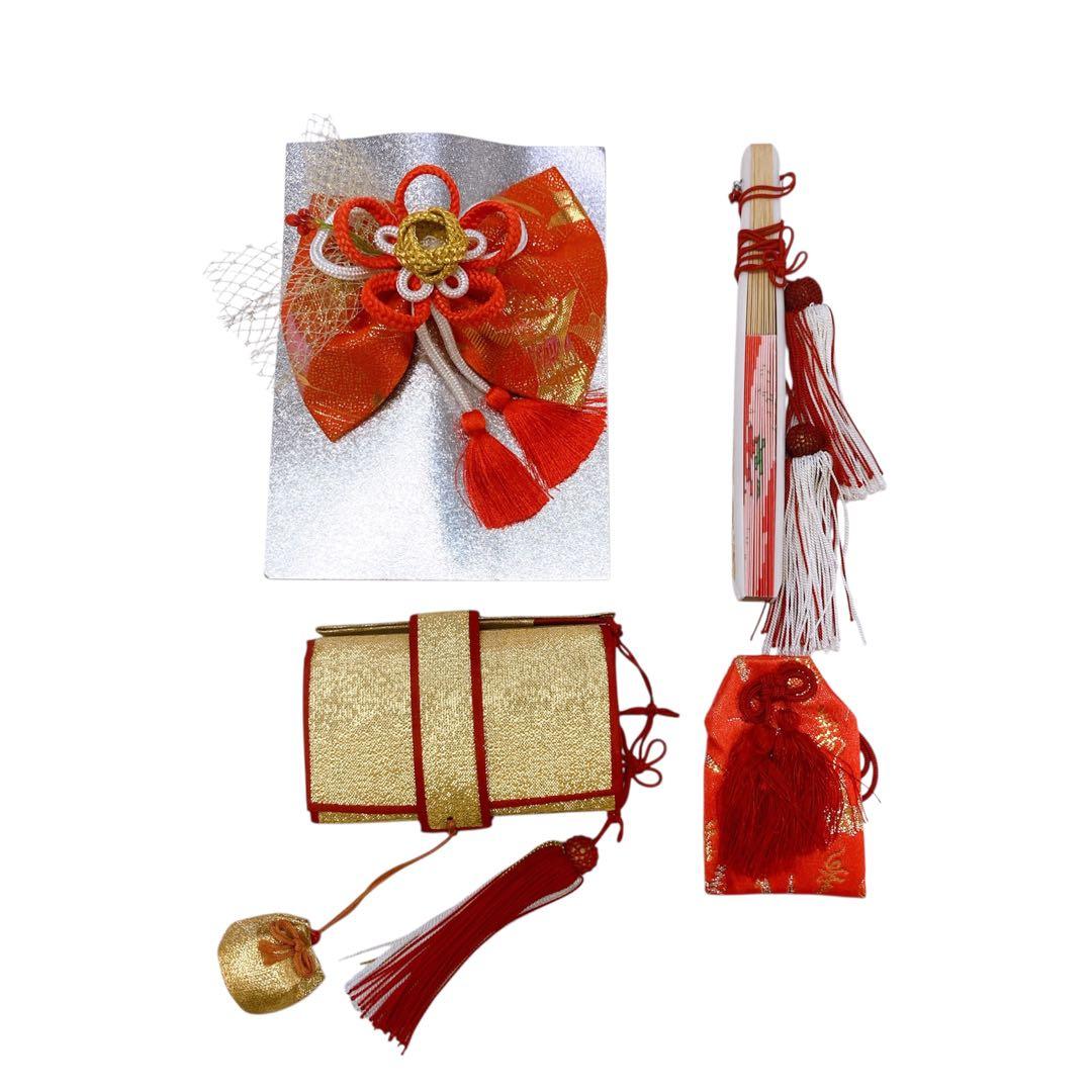 ◎mh-0043　【美品】七五三　作り帯・小物8点セット　女の子　8-28