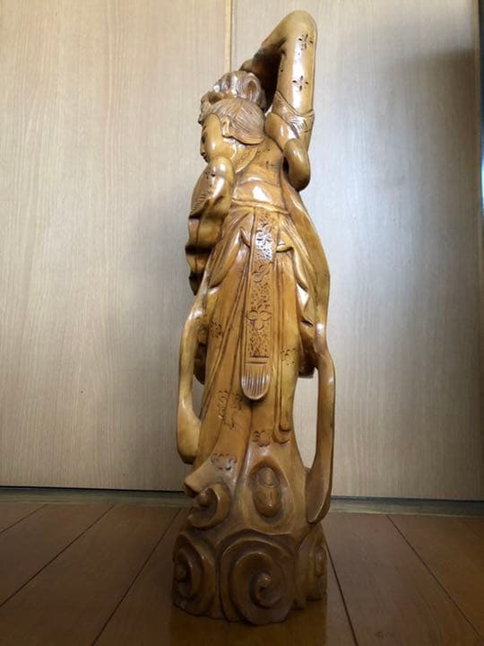 専用ページ　木彫り　天女