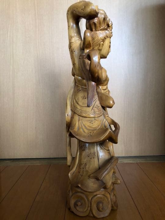 専用ページ　木彫り　天女