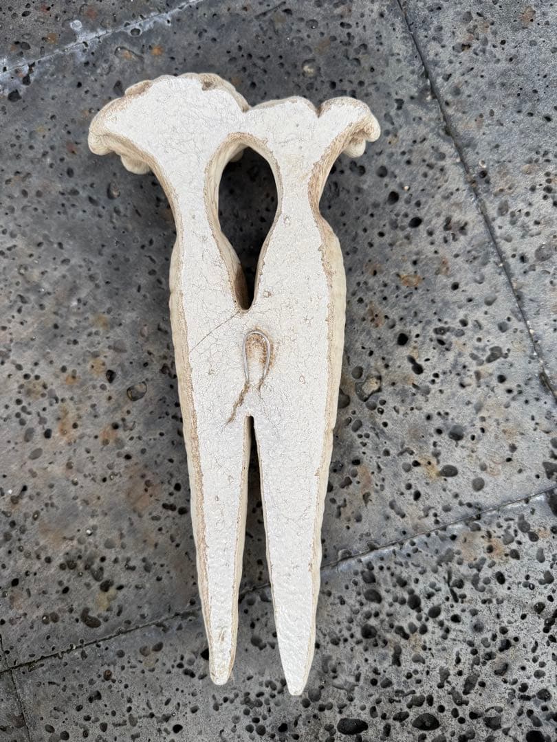 にんじん　ペア　ライムストーン　オブジェ　USA 壁掛け