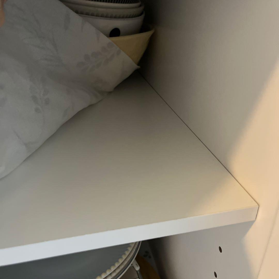 【引っ越しのため23日までの出品】ホワイト スリム収納　食器棚