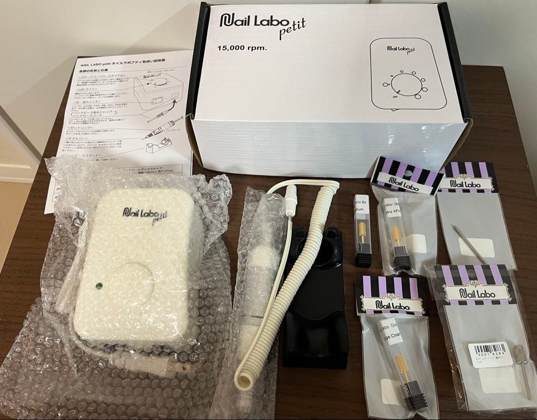 【新品未使用】Nail LABO petit ネイルマシン　ビッド4点　セット