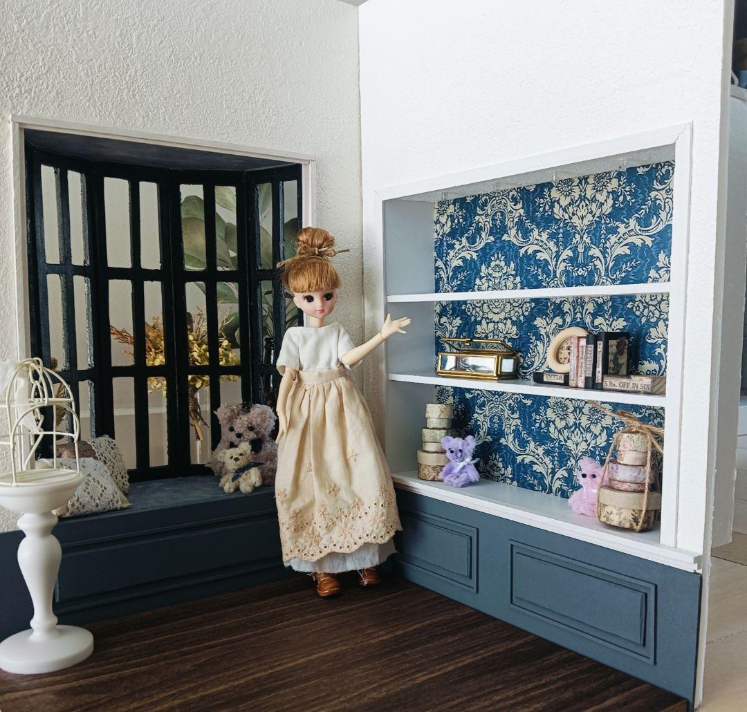 背景ボード ドールハウス アーチな出窓があるお部屋 - メルカリ