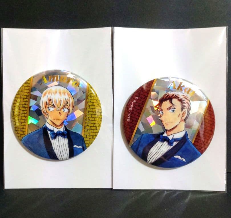 名探偵コナン展 連載30周年記念 限定 缶バッジ 安室透 赤井秀一 2個