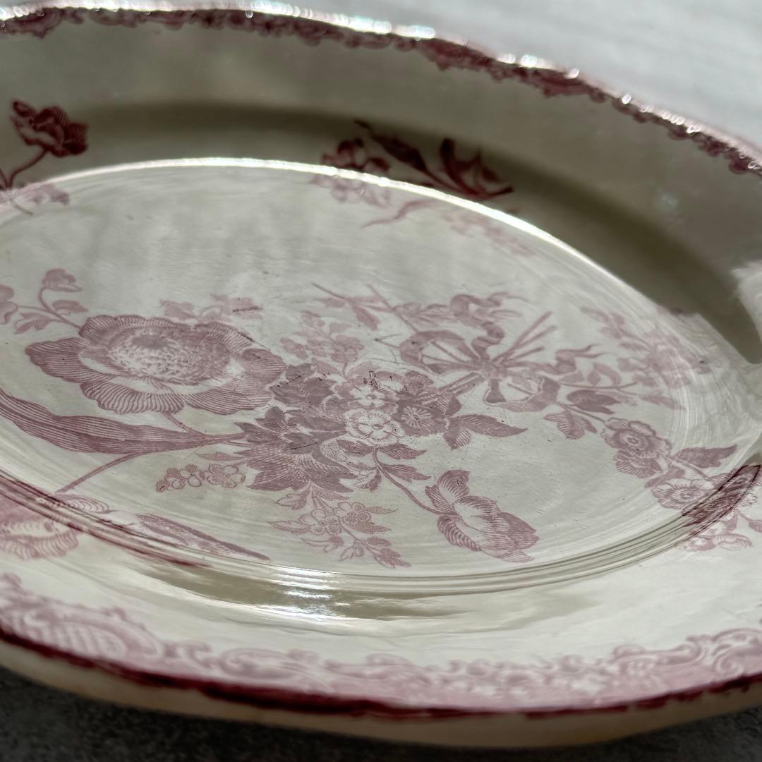 ② フランスアンティーク サルグミンヌ Fontanges ディナープレート