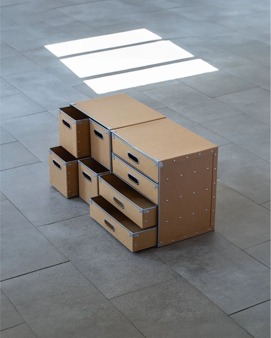 無印良品　硬質パルプボックス ３個