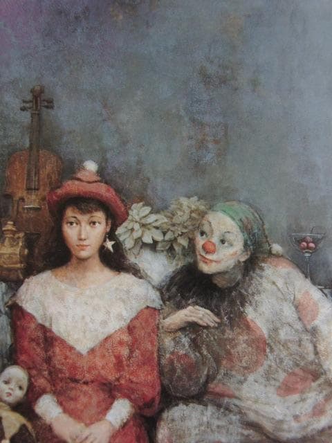 矢野喜久男、【二十歳のエピローグ】、希少な大判額装用画集より、美品、日本人画家