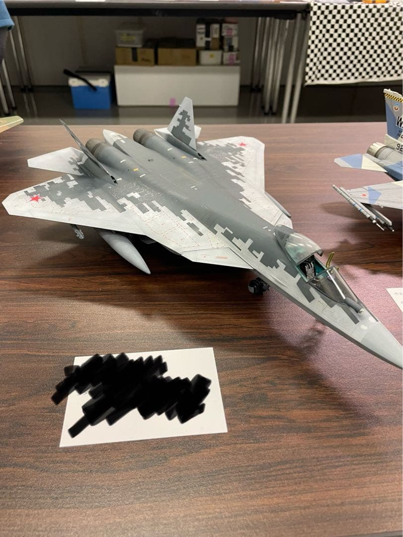 完成塗装品】1/48 ズベズダ Su-57 フェロン