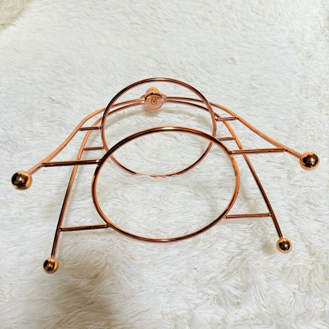 HEREND ヘレンド 2段 ケーキスタンド 35cm ローズゴールド - メルカリ