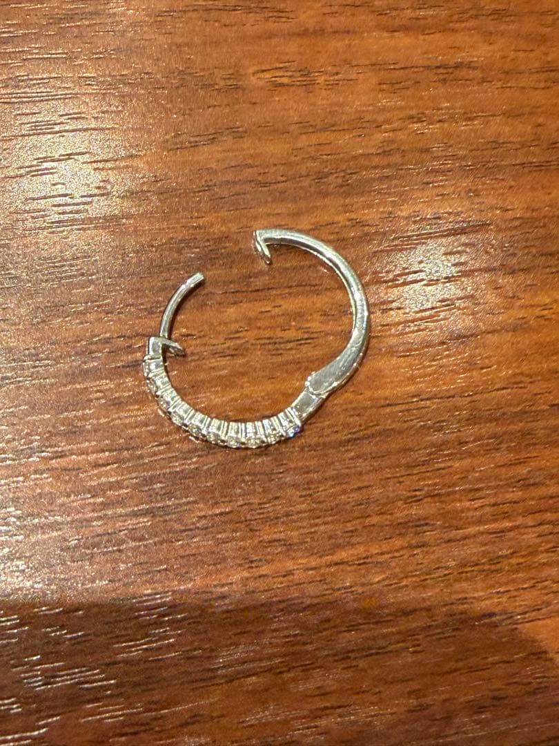 pt900 ダイヤモンド　中折れ2センチ