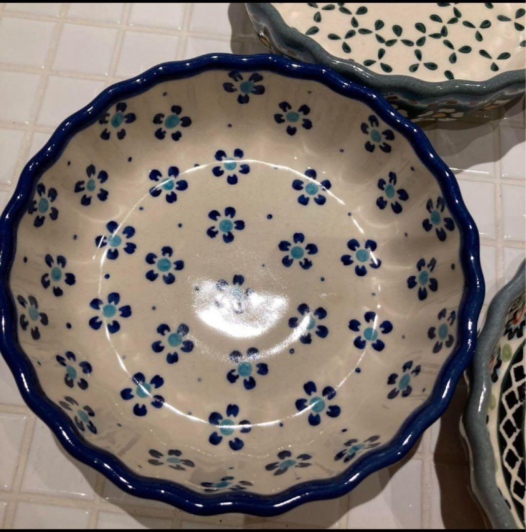 ポーリッシュポタリー　ポーランド食器　小鉢　15センチ