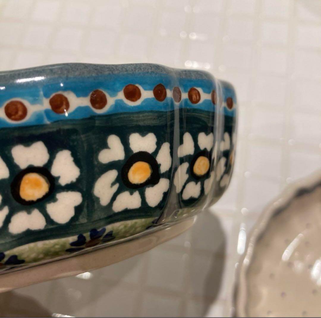 ポーリッシュポタリー　ポーランド食器　小鉢　15センチ