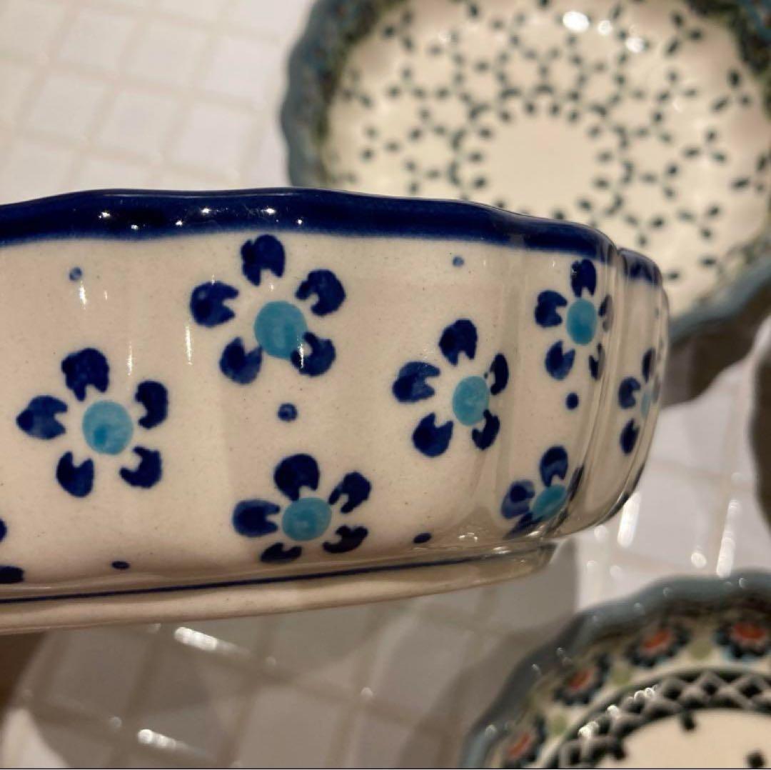 ポーリッシュポタリー　ポーランド食器　小鉢　15センチ