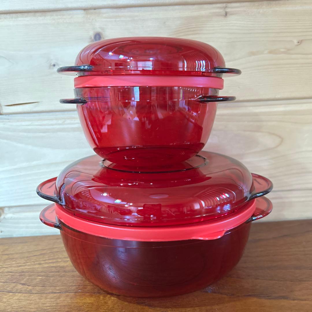 タッパーウェーブ2000 丸型　中と小　2点セット