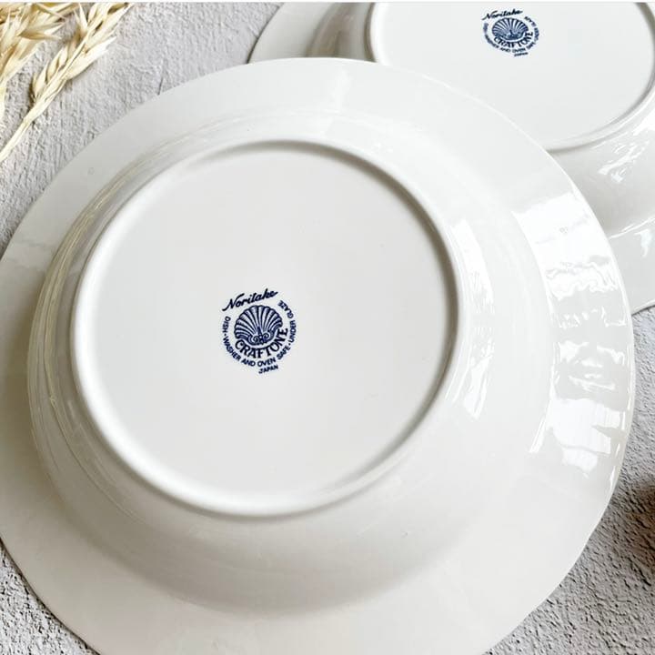 再販❣️新規ページにて Noritake クラフトーン レトロ 22㎝ 2枚