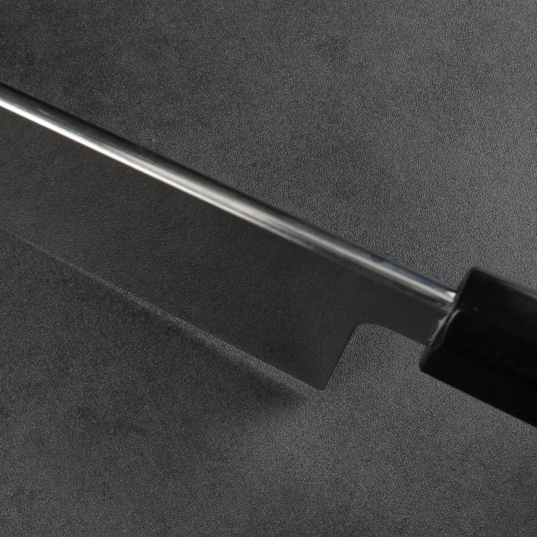 7270 究極の出刃包丁 尺 刺身包丁 解体包丁 黒檀黒水牛角一本銀巻八角柄