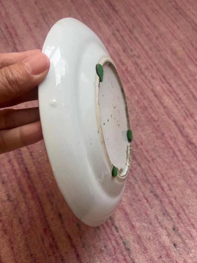 粉彩中国アンティークお皿@a50