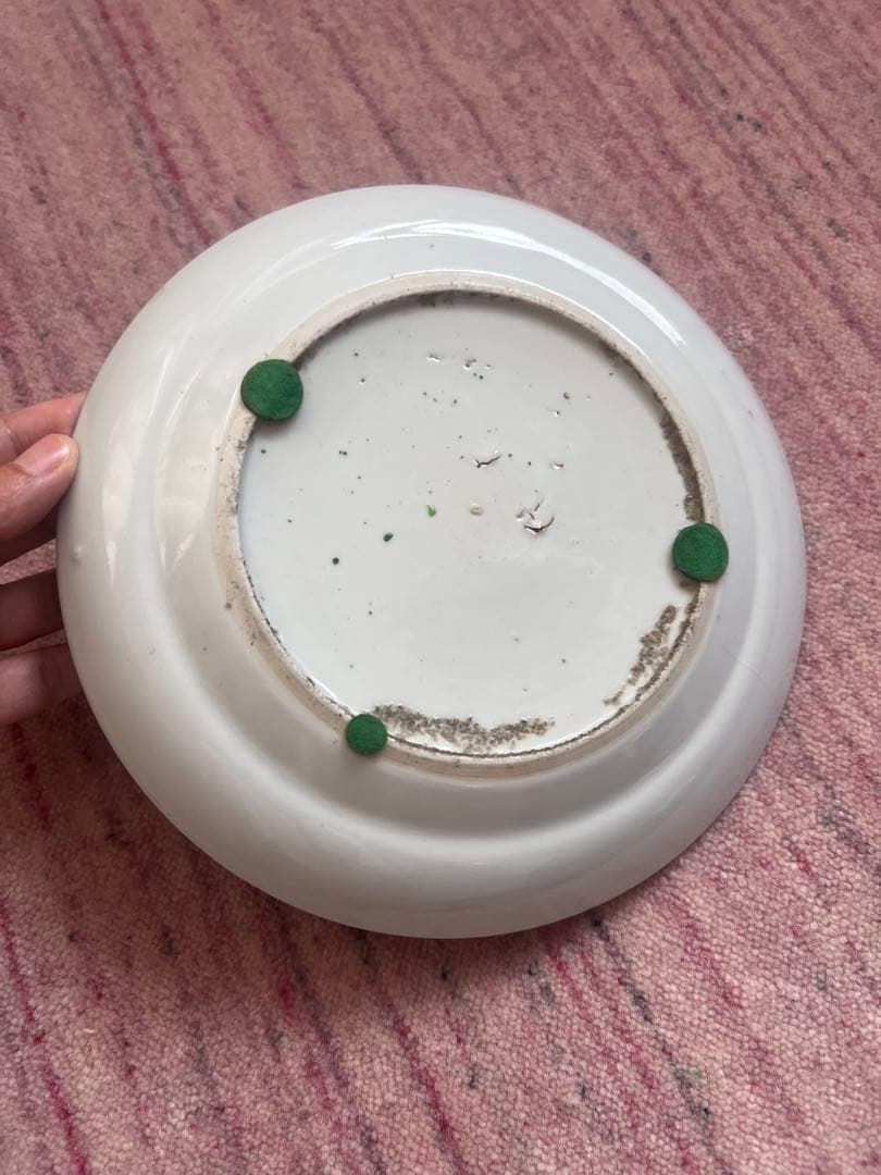 粉彩中国アンティークお皿@a50