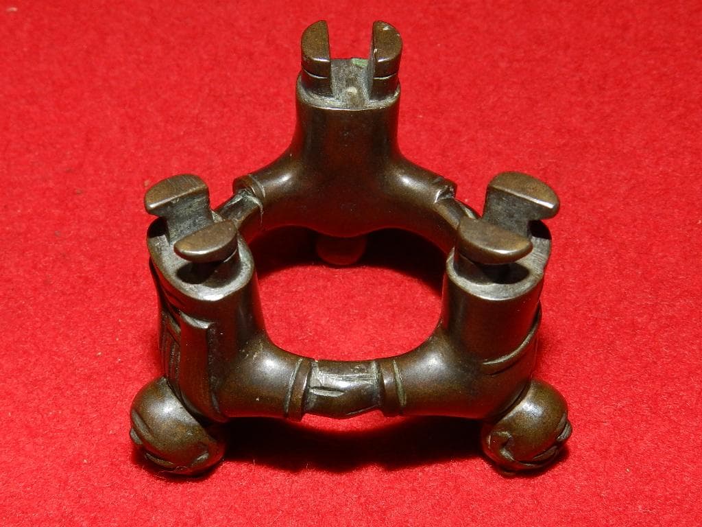 ME5 千家上職人 中川浄益 共箱 蓋置 2点 金物師 お安くいたしました