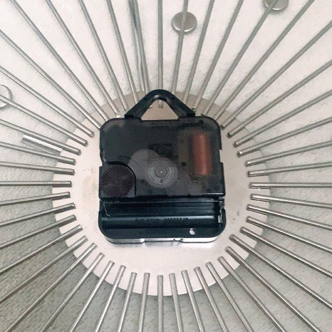 Francfranc ビジュー ウォールクロック シルバー　壁掛け時計　オシャレ