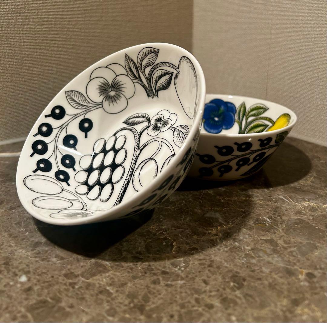 \"美品\" ARABIA 「パラティッシ」 φ13ボウル2個セット