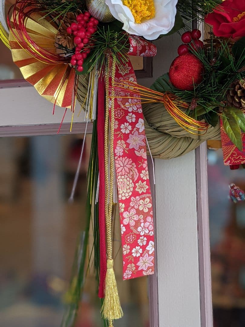 【年末セール中】お正月飾り❁しめ縄リース❁造花アレンジメント