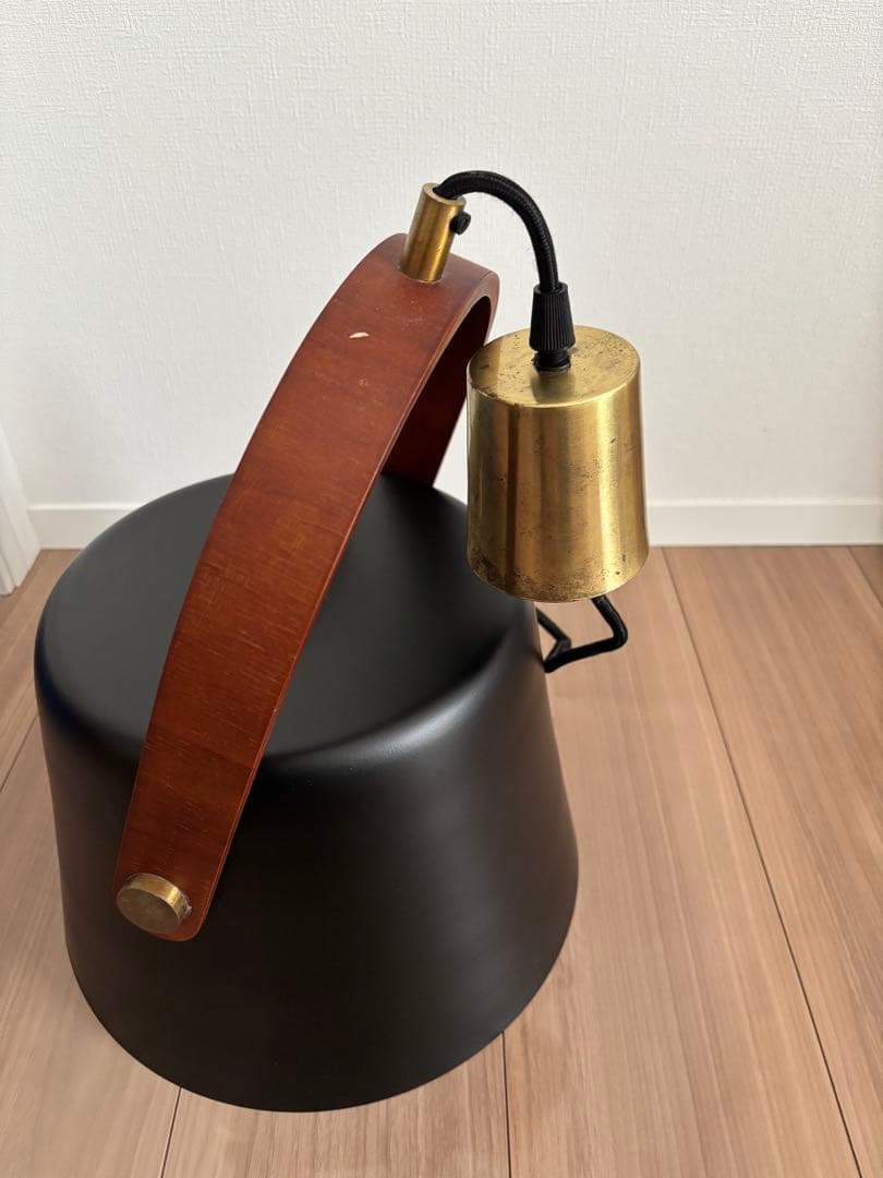関家具　ヴィンテージ　レトロ　ペンダントライト　リフレクションコード　ブラック