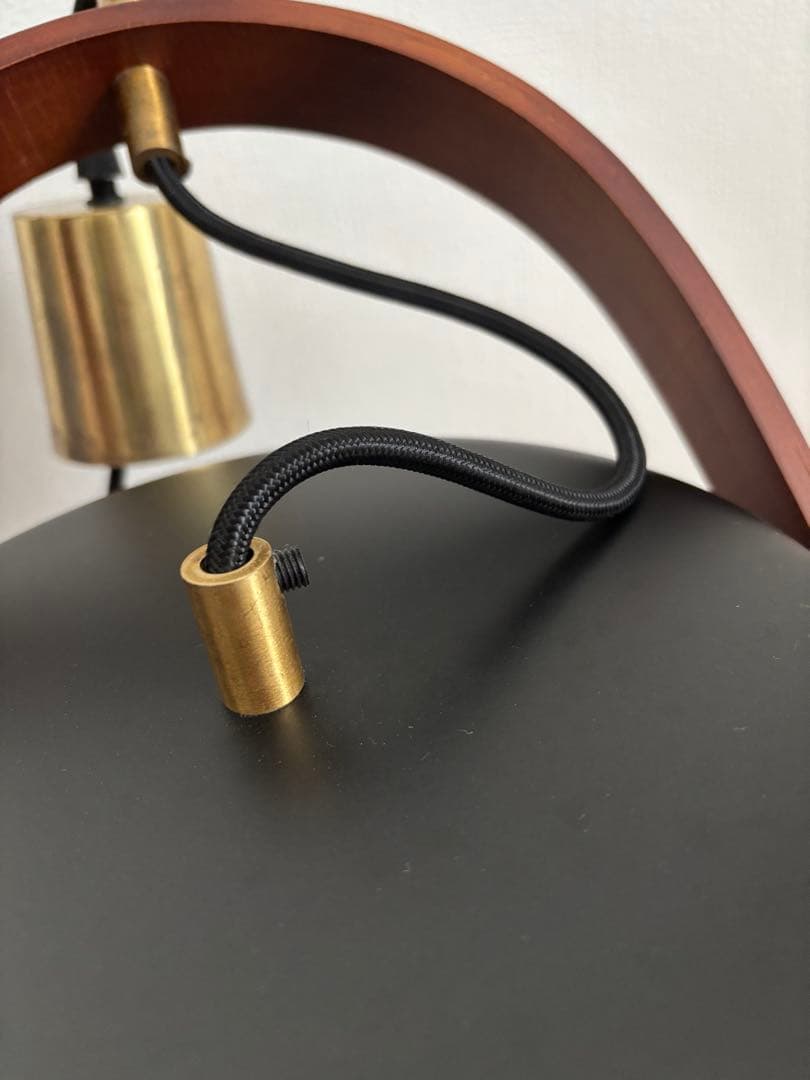 関家具　ヴィンテージ　レトロ　ペンダントライト　リフレクションコード　ブラック