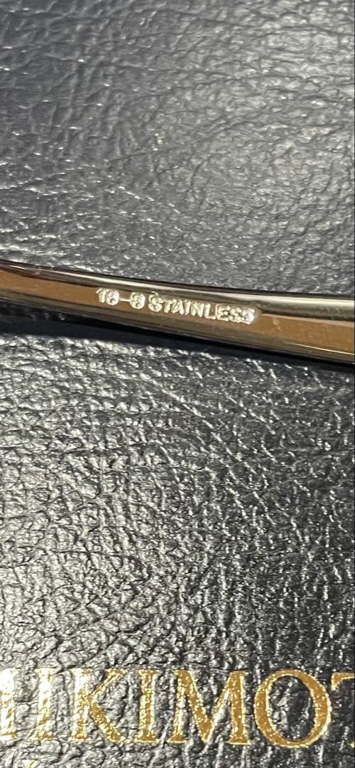 【新品未使用】MIKIMOTO パール付きティースプーン6本組