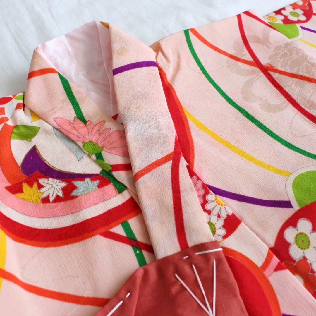 七五三 2歳 3歳 女の子 子供 アンティーク 着物 被布 セット