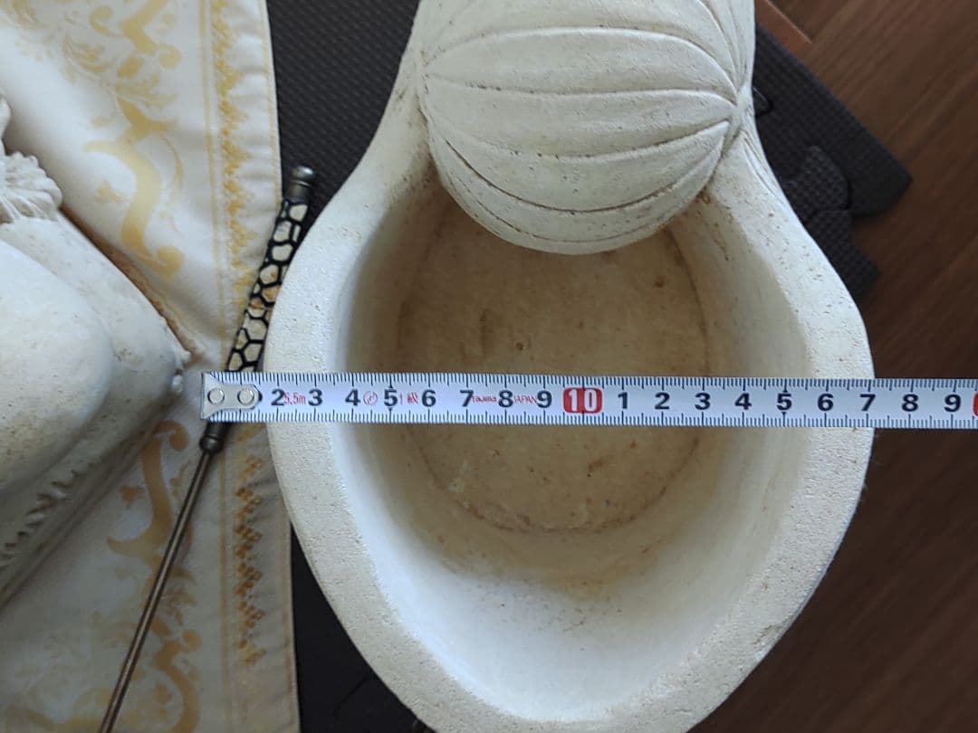 バリ 砂岩彫刻 アンモナイト！【超美品】【希少品】