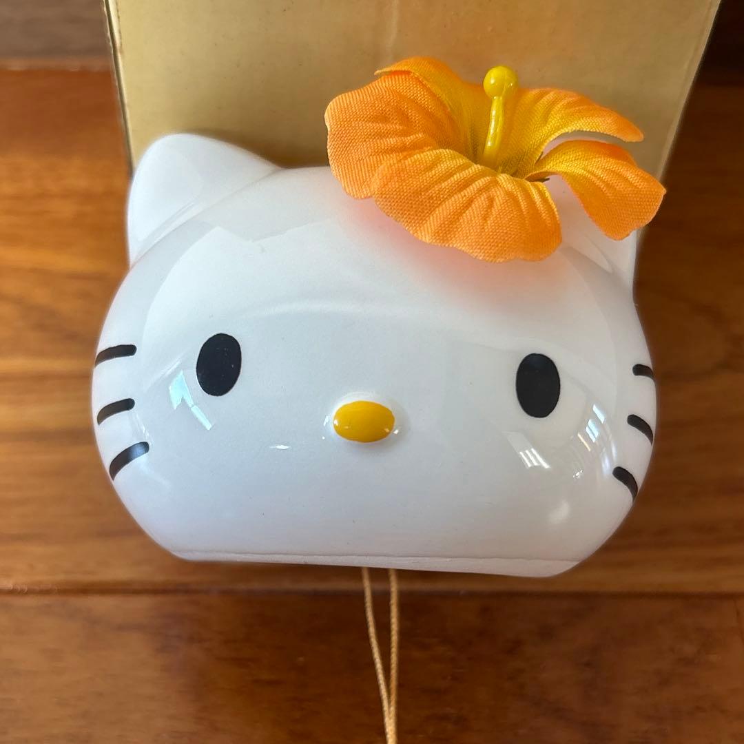 1999年　K/T Dカットフウリン　陶器製　ハローキティ　ハイビスカス