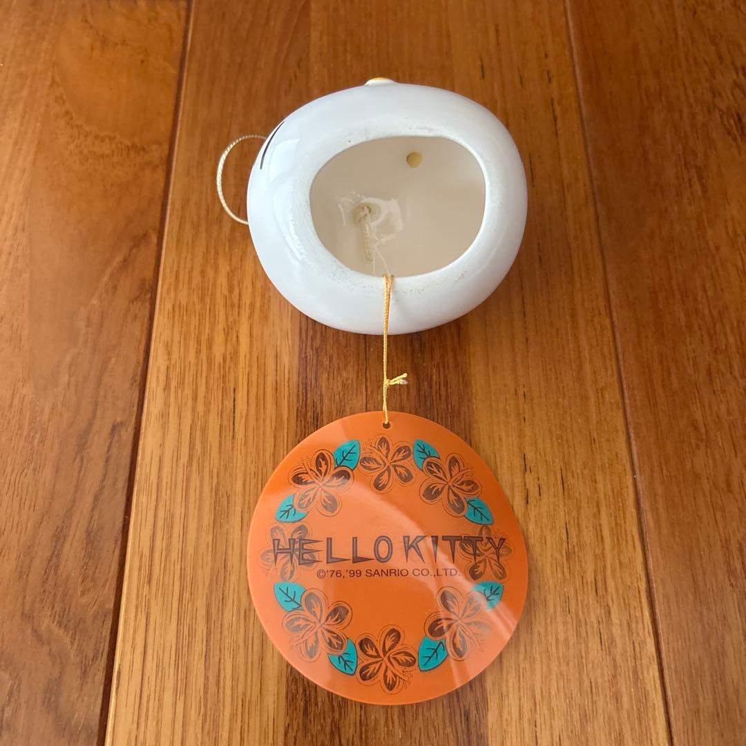 1999年　K/T Dカットフウリン　陶器製　ハローキティ　ハイビスカス
