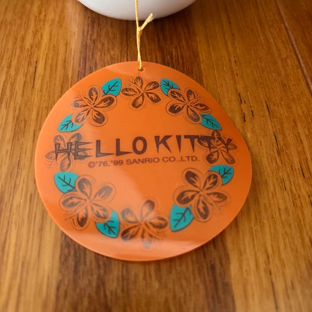 1999年　K/T Dカットフウリン　陶器製　ハローキティ　ハイビスカス