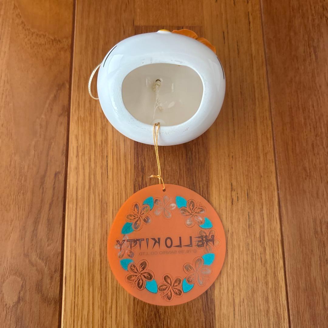 1999年　K/T Dカットフウリン　陶器製　ハローキティ　ハイビスカス