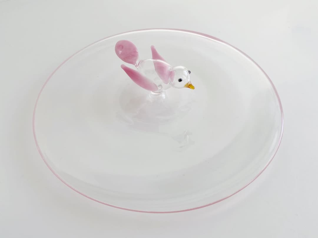 Dior パリ限定 プレート 小鳥 ピンク 皿 置物 テーブルウェア ディオール