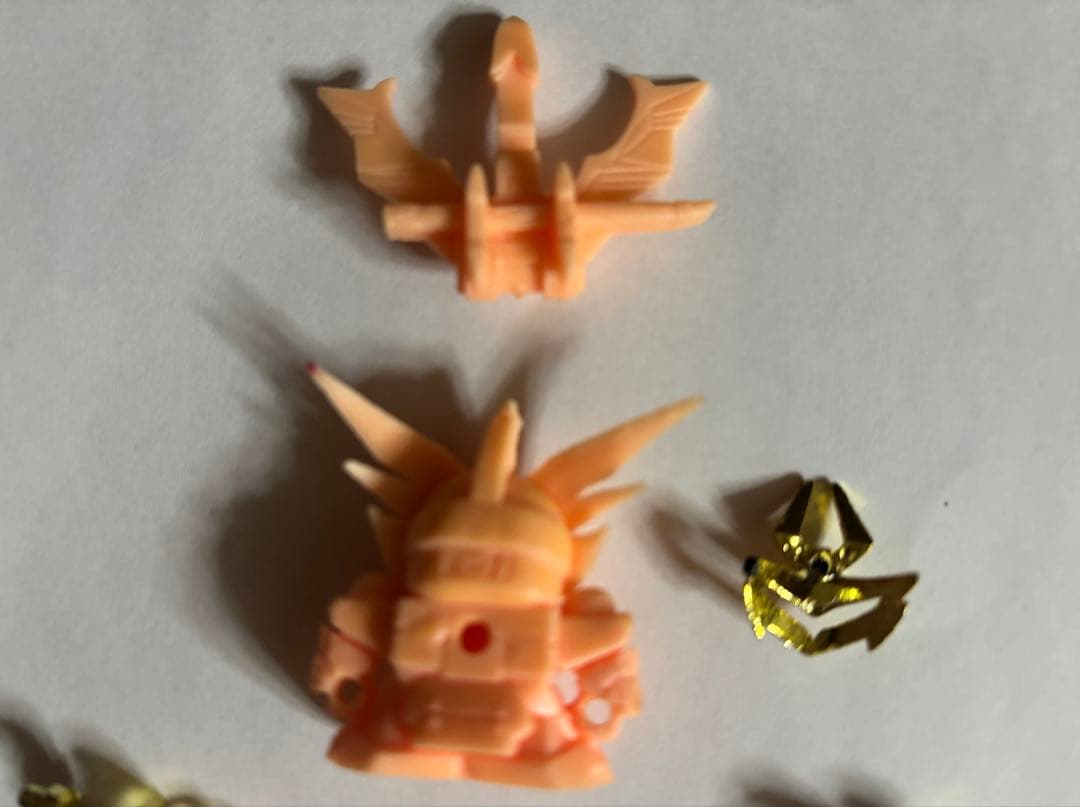 SDガンダム 超将軍荒鬼頑駄無 ガン消し 肌色 金メッキ 当時物 SDR