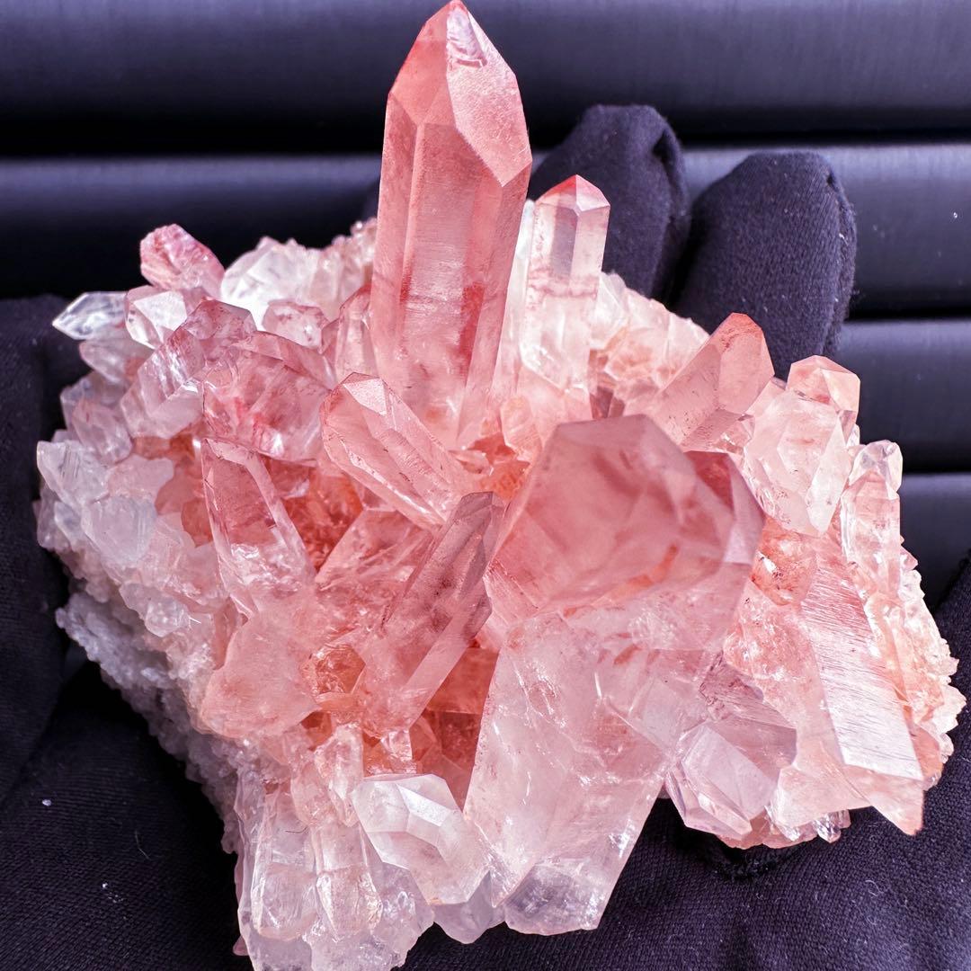 希少❗️高品質❗️超綺麗♡超強いパワー ピンク ヒマラヤ クラスター天然石A1558