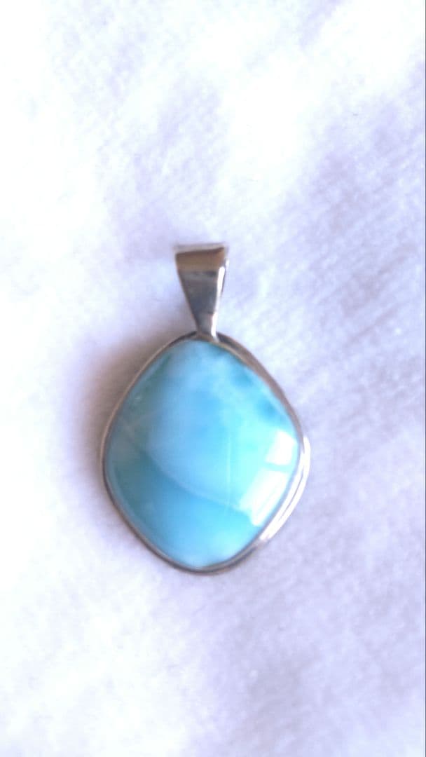 ラリマー925シルバーセット（ペンダント・ピアス）