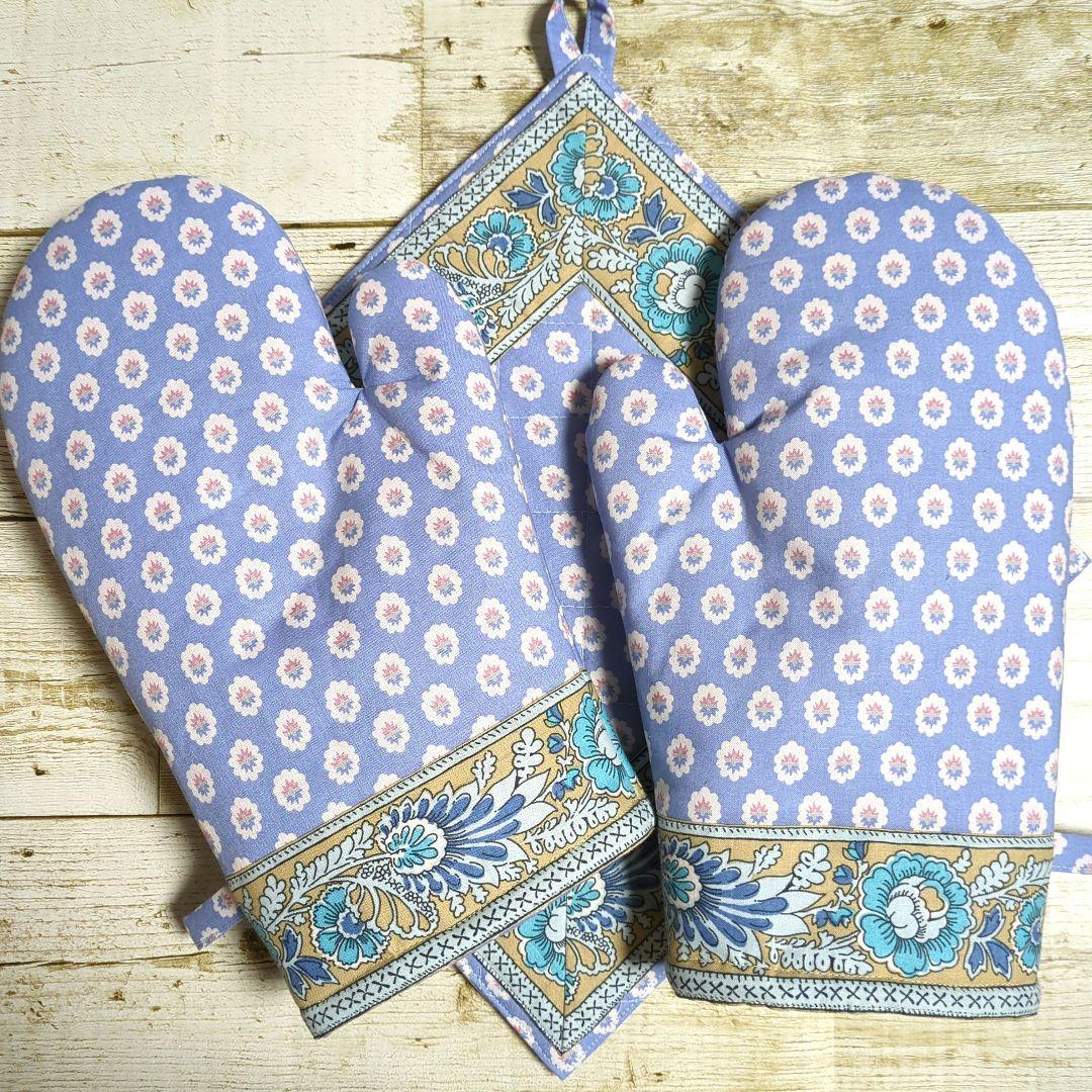 キッチンミトン＆鍋敷き　ハンドメイド