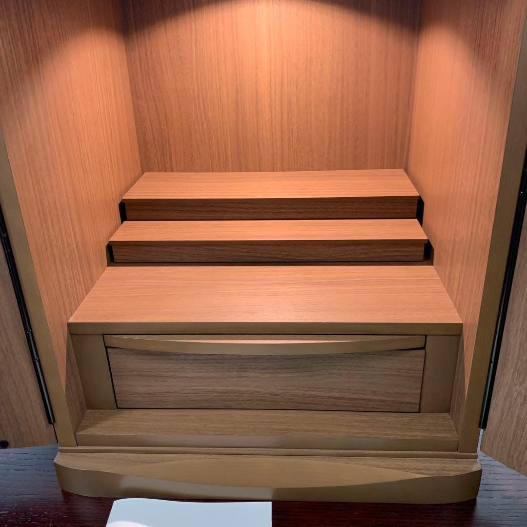 【現代仏壇】Yagiken美しい化粧板とMDFで作った高級コンパクト仏壇新未使用