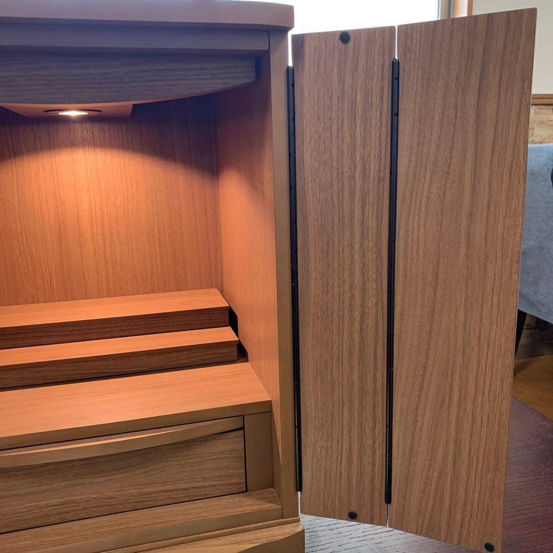 【現代仏壇】Yagiken美しい化粧板とMDFで作った高級コンパクト仏壇新未使用