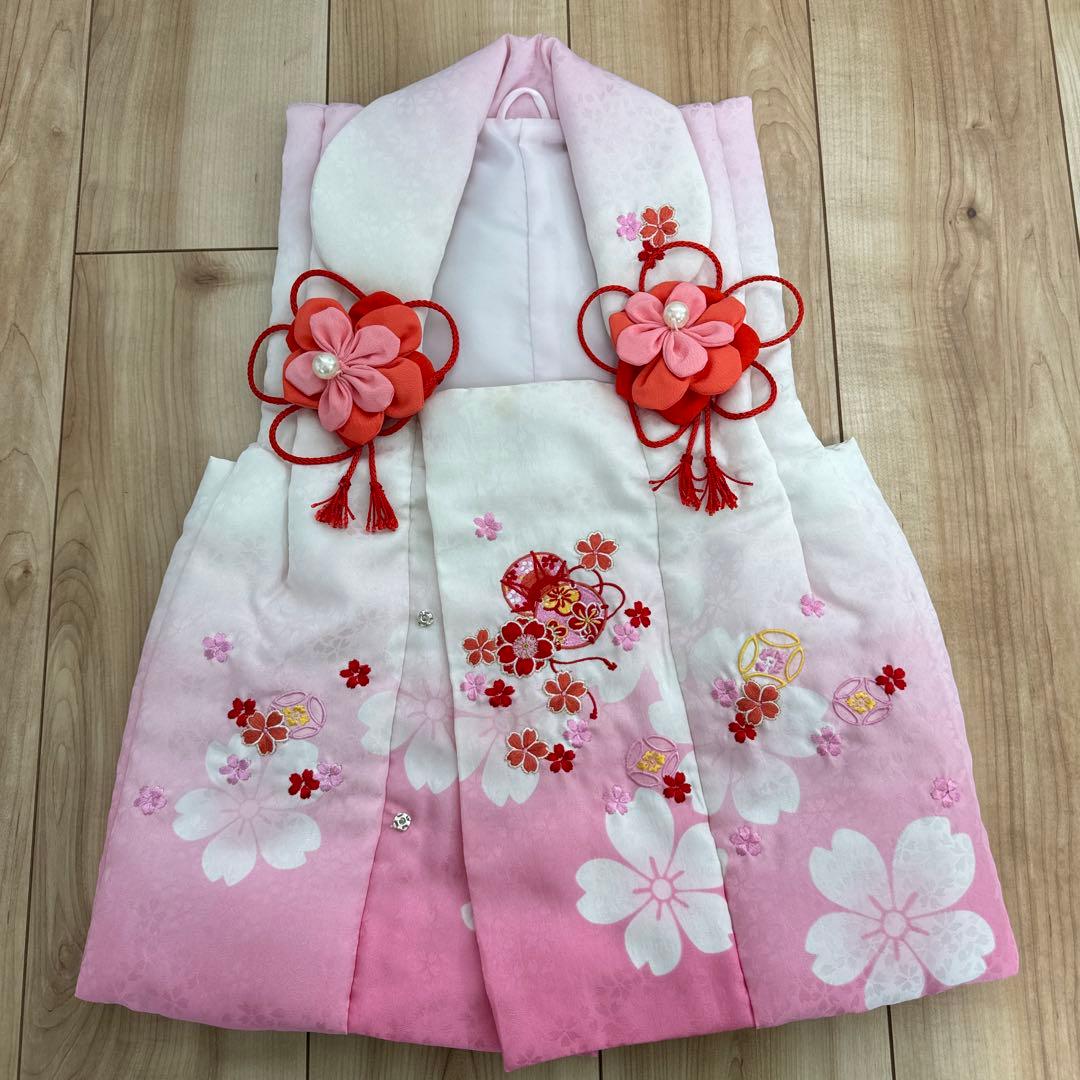 三歳のお祝い着【被布セット】 足袋付８点セット　七五三、ひな祭り、お正月、誕生日