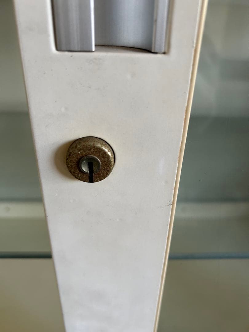 ガラス　スチール　医療棚　ケビント棚　引き取り限定