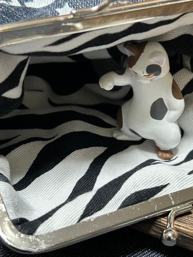 リメイクデニムステンシルがま口ちゃん　No.803