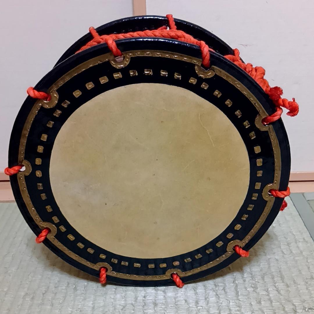 【月末特価】締太鼓　セット　和太鼓　和楽器　民謡　お祭り　舞台　台座・ケース付属