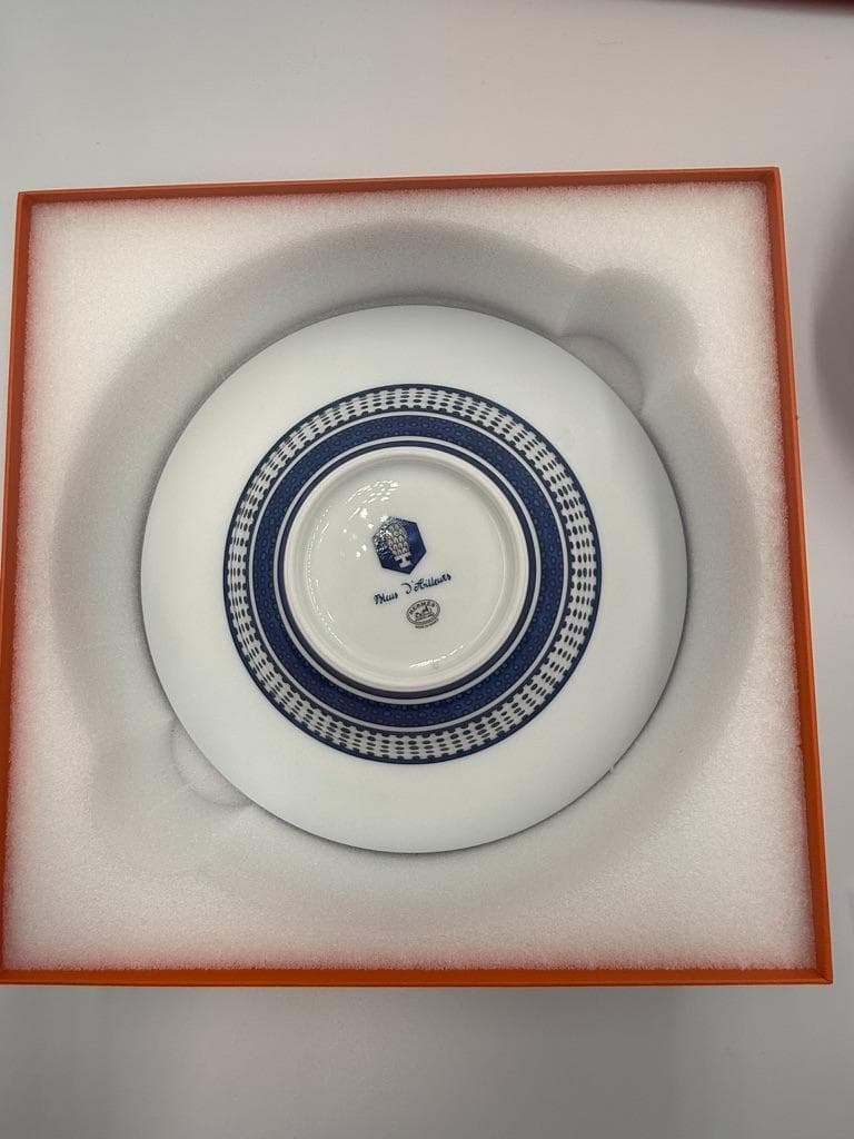 HERMES エルメス ブルーダイユール スーププレート 2枚セット