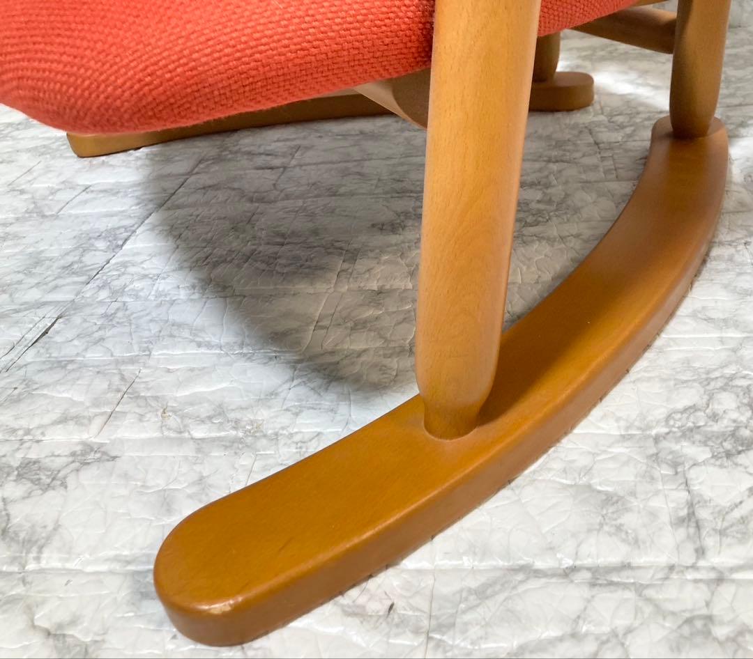 希少品 送料込】無限工房 福竹産業 かに座椅子 ローチェア バリア