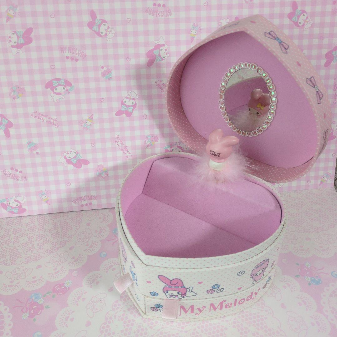 マイメロディピアノハートジュエリーBOX